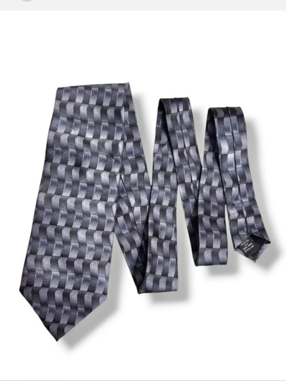 GRATEFUL DEAD Grey Blue Silk Print Tie Jahrhundert Hall VINTAGE Dead Stock